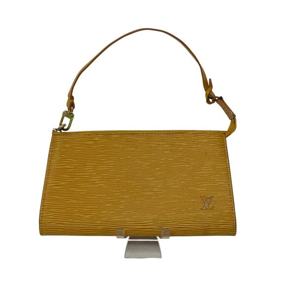 Louis Vuitton LV Yellow Epi Leather Pochette Accessoires Pouch - Picture 1 of 16